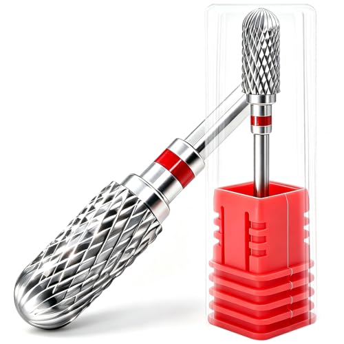 3/32" Carbide Nail Drill Bits, Fine - F, Smooth Round Top