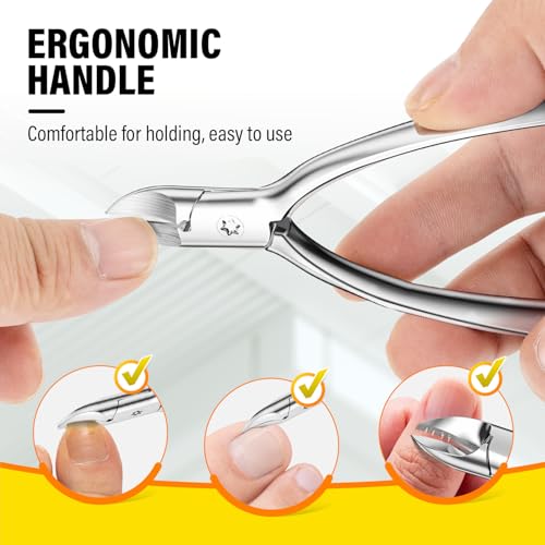 Ingrown Toenail Clippers Curved Blade Toe Nail Clippers for Thick Nails - size: Curved Blade