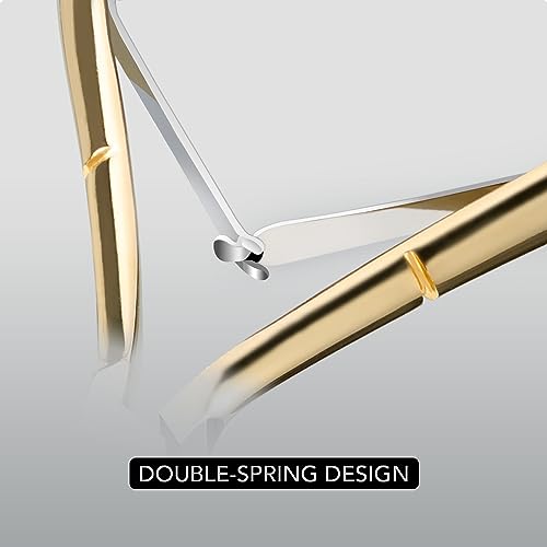 GAOY Professional Cuticle Nippers, Stainless Steel Cuticle Trimmer Nail Clippers, Remover Macicure Tool for Fingernails and Toenails, Gold - color: Gold