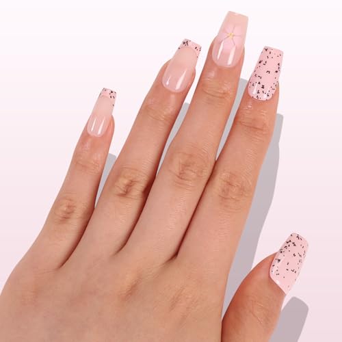 Nail Reformation Press On Nails, Poppy Seed | Soft Pink Short Coffin 32 Pcs - color: Poppy Seed