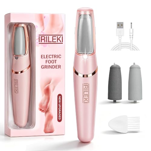 Upgraded Electric Callus Removers for Feet, Electric Foot Callus Remover, Rechargeable Portable Electronic Foot File Pedicure Tools, Professional Pedi Feet Care for Dry/Dead Skin, for Feet & Hands - color: Pink
