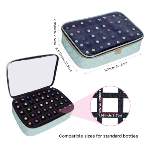 2 Pcs Small Clear Nail Polish Organizer Holds 80 Bottles Nail,Green - color: Green-Clear-2 pcs