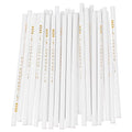 FRCOLOR 30pcs White Nail Art Pen Set Wax Wood Salon Home Use 17.5cm