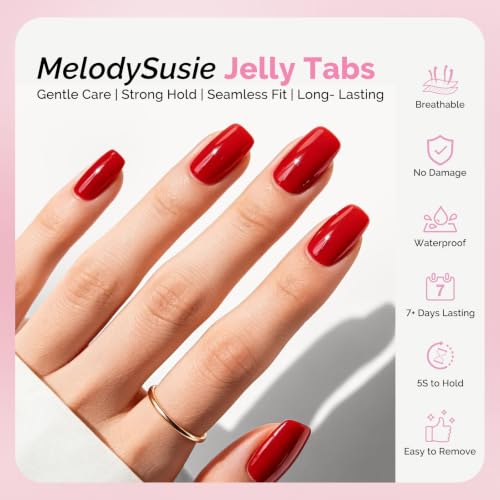 MelodySusie Nail Adhesive Tabs for Press On Nails, 150Pcs, 5 Sheets - size: 5 sheets