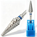 Carbide Nail Drill Bits - Medium (M) Cross-Cut Tapered Cuticle Bit