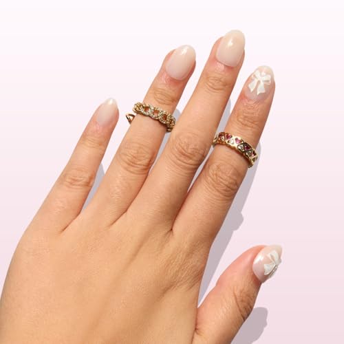 Nail Reformation Press On Nails, Silk Bow | Ivory Extra Short Round 32 Pcs - color: Silk Bow