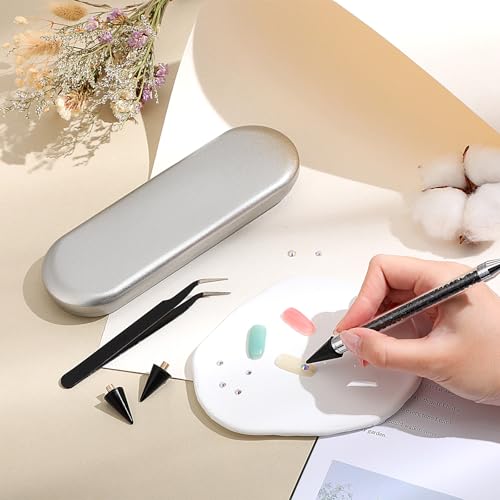 Tatuo Rhinestone Picker Tool Bedazzling Pen Dual Head, Black - color: Black