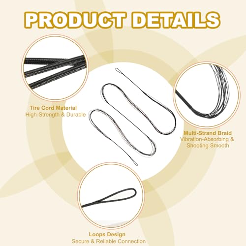 PATIKIL Bow String Replacement Archery Bowstrings Accessories - size: 47 Inch