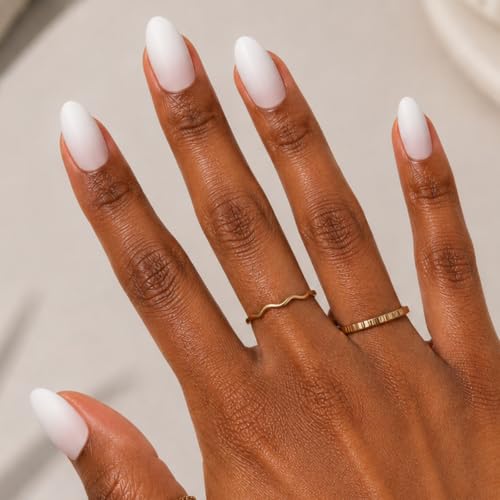 Olive & June Instant Mani Press-On Nails, Pure White Syrup Gradient - color: Pure White Syrup Gradient