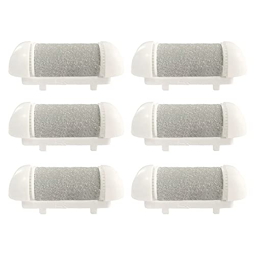 6 Pack Same Rough Replacement Coarse Roller Head for Electric Callus Remover, Foot File Pedicure Tools Refill Rollers for Feet Callus Shaver Pedicure Kit (6pcs Tough Coarse) - style: 6pcs Tough Coarse