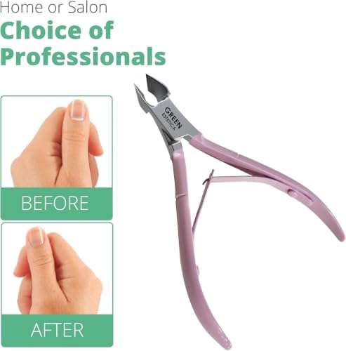 Professional Cuticle Trimmer & Nippers, Stainless Steel Nail Care Tool - color: Rose Nipper With Pusher - Pack 1