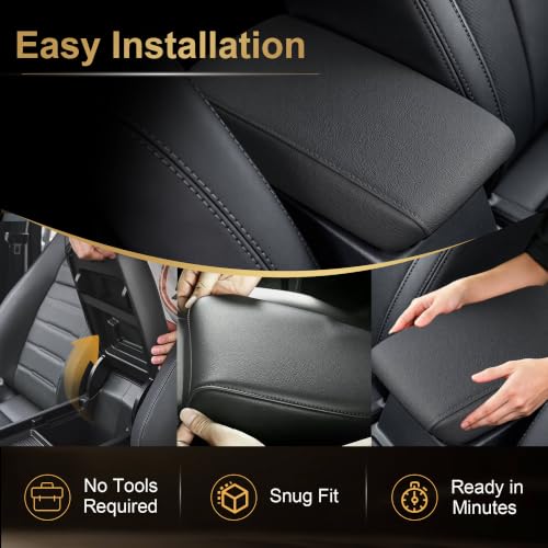 AOMSAZTO Armrest Cover Fit for 2008-2012 Nissan Altima, Console Cover Black - color: Black, size: 2008-2012