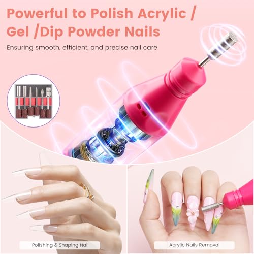 Nail Kit for Beginners with Everything: Practice Nail Hand &Gift Bag - color: Silver