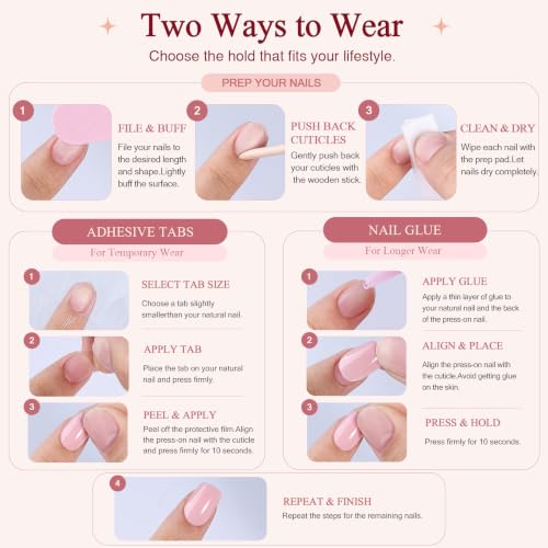 Lavender Press On Nails, Short Square Soft Lilac Nails, 30 Ct - color: B3-Soft Lilac