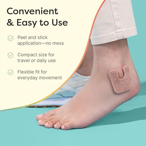 ZenToes U-Shaped Felt Callus Pads | Protect Calluses from Rubbing on Shoes | Reduce Foot and Heel Pain | Pack of 48 | 1/8” Self-Stick Pedi Cushions - color: Beige, size: 24 Count (Pack of 2)