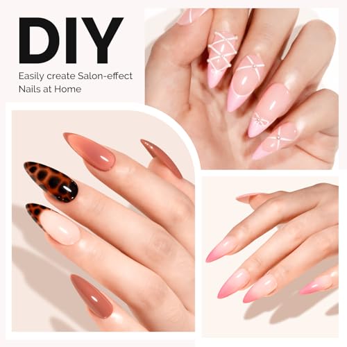 MelodySusie Medium Almond Stiletto X Nail Tips - 600Pcs 15 Sizes
