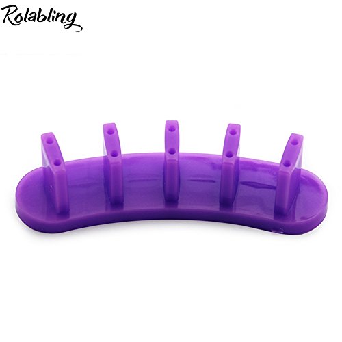 Nail Tip Practice Display Stand Set for Gel Nail Training - color: Purple