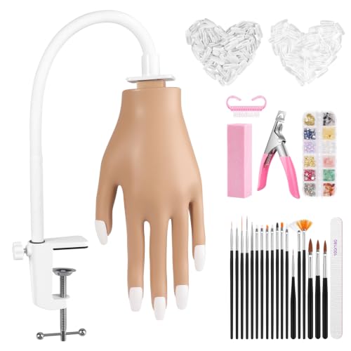 LIONVISON Practice Hand for Acrylic Nails: Detachable Practice Hand Kit