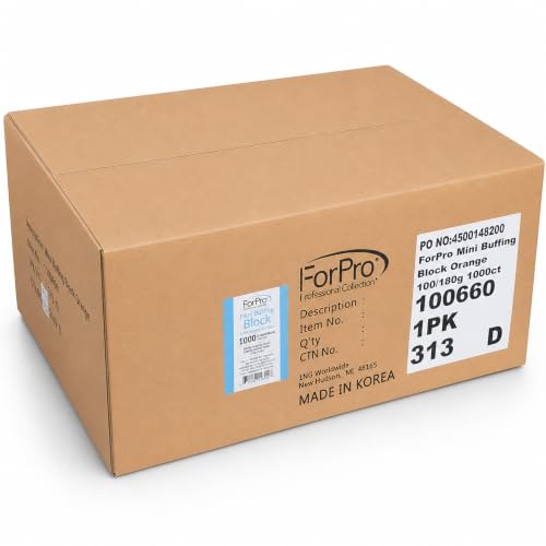 ForPro Mini Buffing Block, 1000-Count, 100/180 Grit, Orange - color: Orange