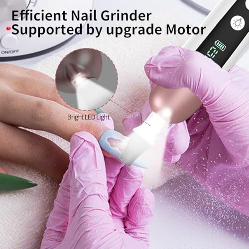 Hoxida Manicure Pedicure Kit, 9 Drill Bits Electric Nail File Set