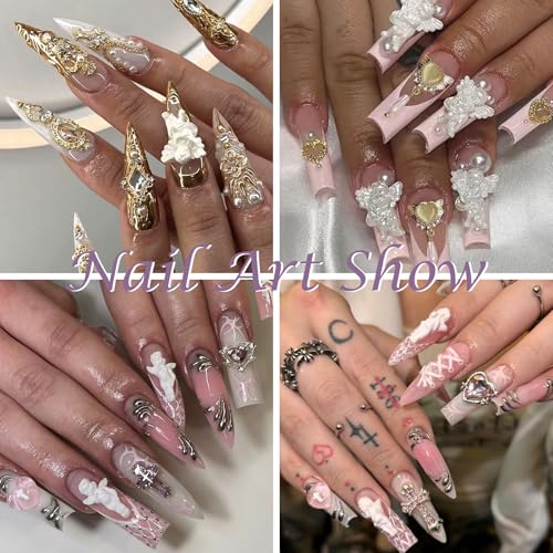 Laza 4pcs Rococo Silicone Nail Art Molds, Multiple Virgin Mary Nail Molds - color: Angel