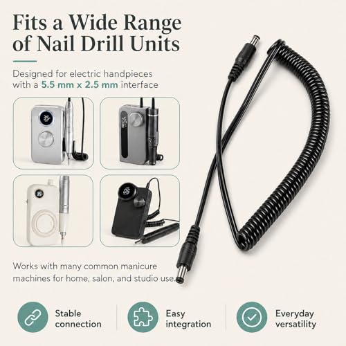 Nail Drill Cord Replacement,Manicure Machine Power Wire