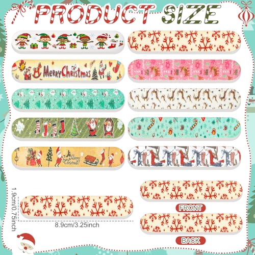 30 Pack Christmas Mini Nail Files Gifts Bulk Christmas Emery Boards - style: Christian