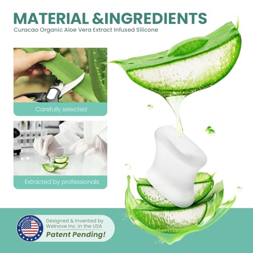 Welnove Upgraded Gel Toe Separators – 8-Pack Aloe Vera Extract Infused Silicone Toe Spacers for Straightening Overlapping Toes, Calluses – Bunion Corrector for Men and Women (Multi-Size, Clear) - size: Multi-Size