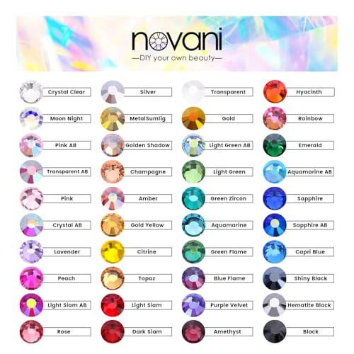 Rhinestones 1440pcs SS6 (1.9-2.0mm) Glass Flatback Crystal Transparent - color: Transparent, size: SS6/2880pcs
