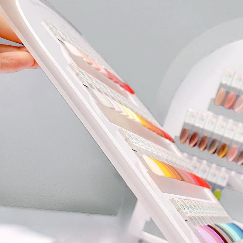 Acycoin2A 50 Colors Magnetic Detachable Nail Color Test Plate Display Board