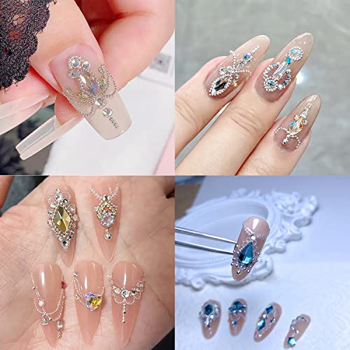Small Nail Beads - Gold Silver Rose, Multi Size 3D, Round, Metal, Mini Steel Beads Ball Caviar, Nail Charms Design for Nail Art - color: Mini Nail Beads