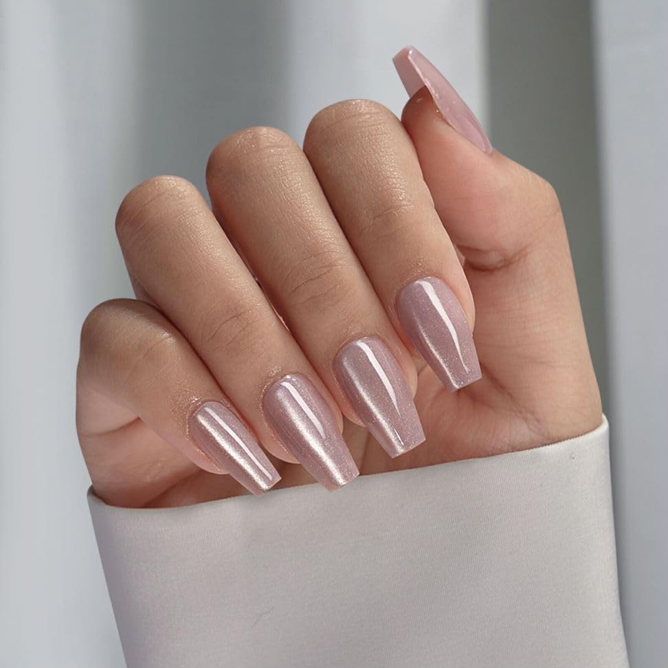 BTArtboxnails Press On Nails, Short Coffin Purple Fake Nails, 160Pcs - color: Falling Stars - Short Coffin