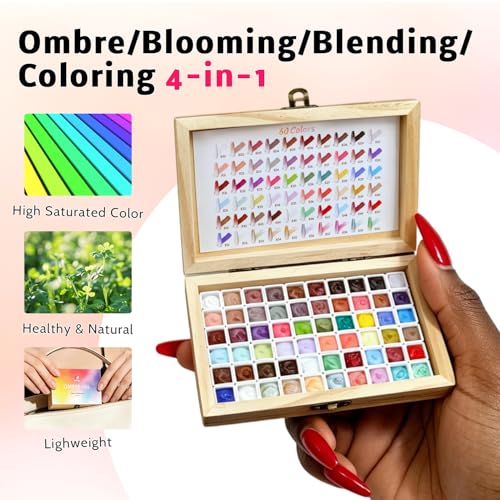 Sponges Pat Gel Ombre Nails, mini 60Colors Patting Paint Nail Art Ombre Gel - size: 60 Colors mini