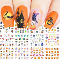 Halloween Nail Art Stickers Water Transfer Nail Stickers Holiday Decoration - style: Ghost