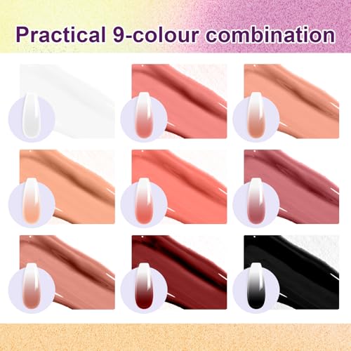 9 Colors Pat Painting Nail Gel,Hema＆TPO Free - color: Terracotta Blush（01）