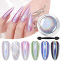 BORN PRETTY Holographic Nail Powder Fine Rainbow Iridescent Effect - color: Color 4