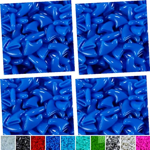 80 pcs Cat Nail Caps | Cat Claw Covers | with Adhesives and Applicators (Blue, XS) - color: Blue, size: XS