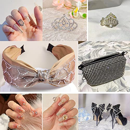 Beadsland Flatback Rhinestones, Crystal, 7200pcs Mixed 6 Sizes - color: Crystal