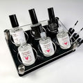 Clear Acrylic Gel Nail Polish Bottle Organizer Anti-Spill Stable Holder