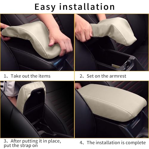 AOMSAZTO Center Console Cover for 2019-2026 Nissan Altima Beige - color: Beige, size: 2019-2024