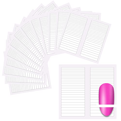 4500 Pieces 90 Sheets French Tip Nail Guides Nail Stencils Self Adhesive Nail Art Stickers French Manicure Strips Nail Design Tools French Nail Stickers for Nail Art (Straight Line) - color: No4