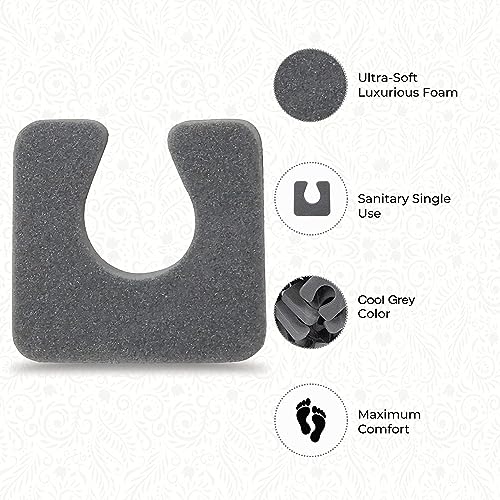 ForPro Sole Toe Separators, 144ct, Cool Grey, Individual Foam Separators - color: Cool Grey, size: Pack of 144