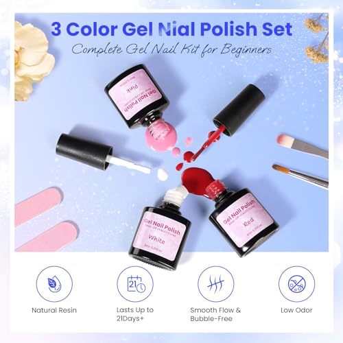 Nail Kit for Beginners, Acrylic Powder Liquid Set with Drill UV Lamp, Blue - color: Bling Blue