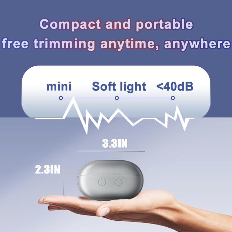 Electric-Nail-Clipper-for-Seniors-Smart Automatic Fingernail Clipper 4 in 1- Electric Nail Trimmer with Light &Nail Scraps All Ages-Toe Nail Trimmer/toenail Clipper for Men/Old-Clipper Dark Silver