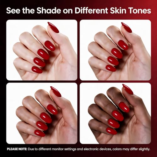 Beetles Red Gel Nail Polish, 15ml Classic Red Soak Off UV Gel Polish - color: C - Red | My Signature