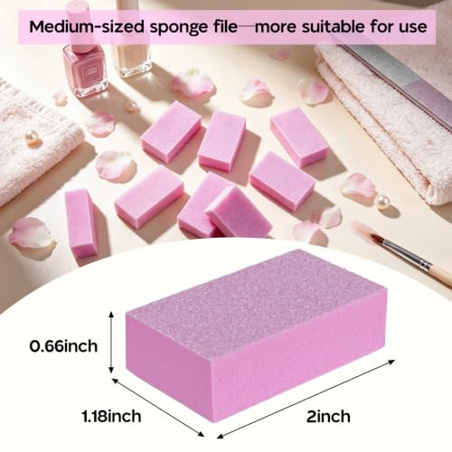 Nail Buffers(48 Pack), 100/180 grit Medium Nail Buffing Blocks