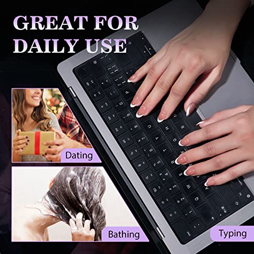 BTArtbox Adhesive Nail Tabs, 20 Sheets, 15 Sizes for Press On Nails