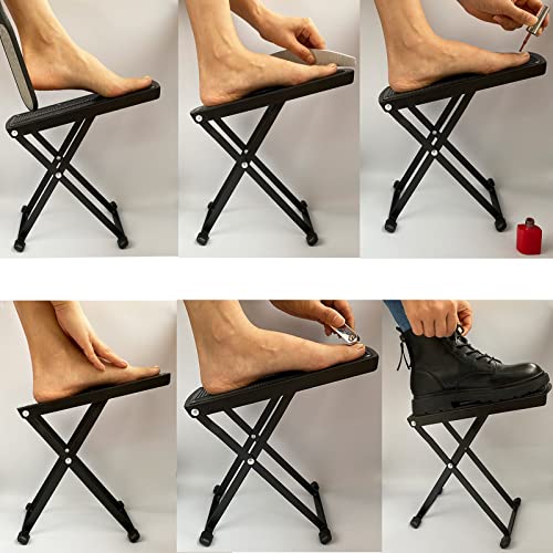 Pedicure Foot Rest Stand, Beauty Footrest for Pedicures, Toenail Care Stand With Non-Slip Rubber, Adjustable Foot Pedal, Pedicure Foot Stand for Home Foot Spa