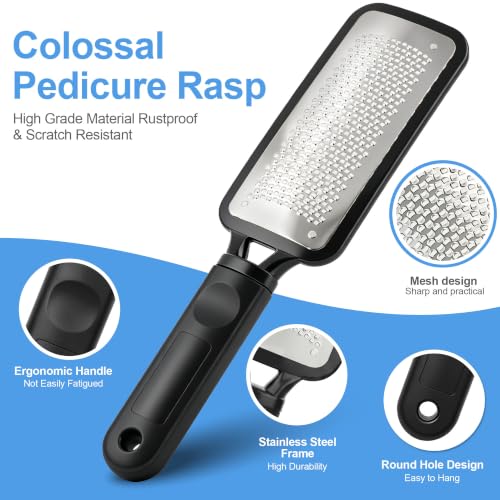3-Pack Colossal Stainless Steel Foot File Callus Remover