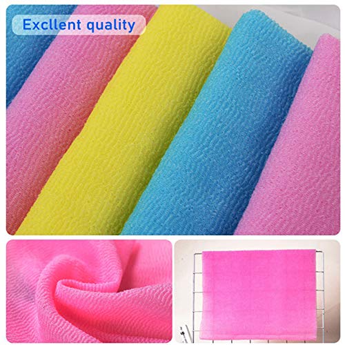 ARCH&M Japanese Exfoliating Washcloth, Yellow, 3-Pack - style: Yellow x 3